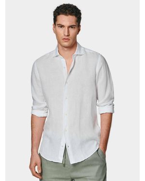 Gutteridge Camisa De Lino Puro, Talla - Blanco