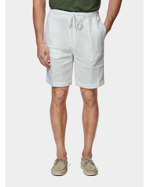 Gutteridge Bermudashorts Aus Reinem Leinen Mit Gummiband - Grau