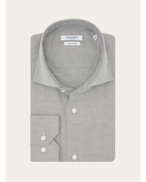 Gutteridge Chemise En Coton Oxford - Gris
