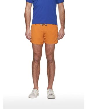 Gutteridge Traje De Baño Básico De Color Liso Con Bordados - Azul