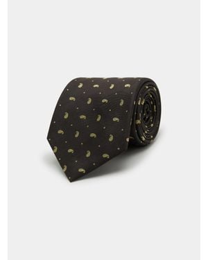 Gutteridge Corbata Con Estampado Paisley En Jacquard De Seda, Talla - Negro