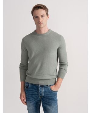 Gutteridge Trikot Mit Rundhalsausschnitt Aus Lambswool Und Kaschmir - Grau