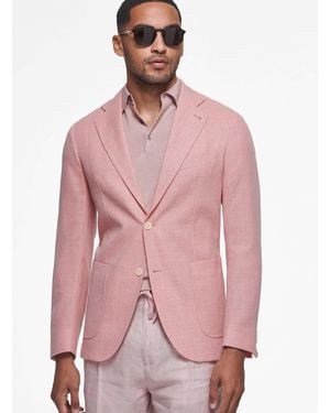 Gutteridge Jacke Aus Reiner Wolle Mit Mikrotextur - Pink