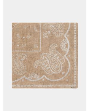 Gutteridge Foulard Paisley De Lino Estampado, Talla - Neutro