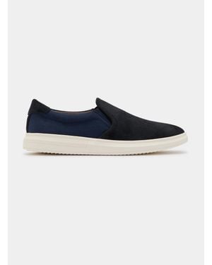 Gutteridge Slip-On Aus Wildleder Und Canvas - Blau