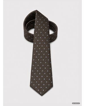 Gutteridge Corbata De Seda Jacquard De Lunares - Multicolor