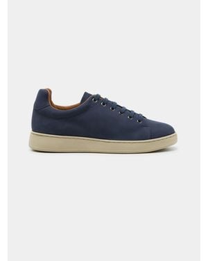 Gutteridge Nubuk-Turnschuhe - Blau