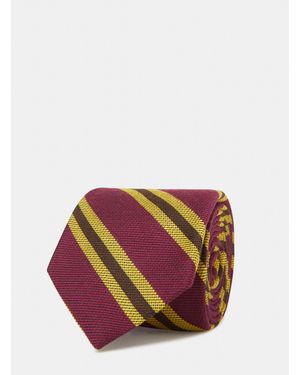 Gutteridge Corbata De Seda A Rayas, Talla - Rosa