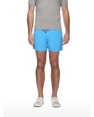 Gutteridge Traje De Baño Básico De Color Liso Con Bordados - Azul