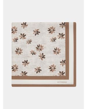 Gutteridge Foulard De Seda Con Estampado Floral, Talla - Neutro