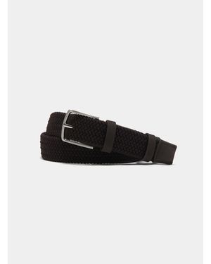 Gutteridge Cinturón Elástico De Color Liso, Talla - Negro