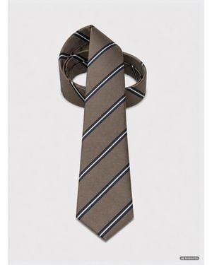 Gutteridge Corbata De Twill De Seda A Rayas - Multicolor