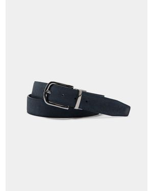 Gutteridge Wendbarer Gürtel Aus Leder Und Wildleder - Blau