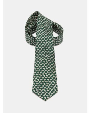 Gutteridge Seidenkrawatte Mit Paisley-Muster - Grün