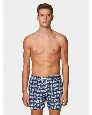 Gutteridge Maillot De Bain Imprimé Marguerite - Bleu