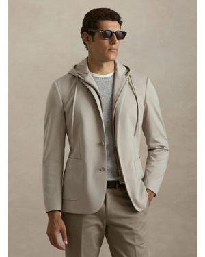 Gutteridge Veste En Jersey Avec Capuche Amovible - Marron