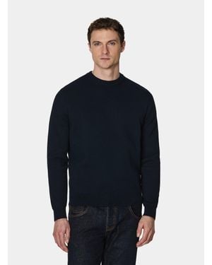 Gutteridge Rundhals-Pullover Aus Baumwollmischung - Blau