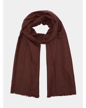 Gutteridge Bufanda De Lana Con Bordados - Rojo
