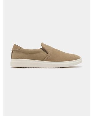 Gutteridge Slip-On Aus Wildleder Und Canvas - Natur