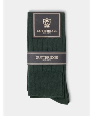 Gutteridge Chaussettes Côtelées Avec Broderie - Vert