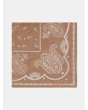 Gutteridge Foulard Paisley De Lino Estampado, Talla - Neutro