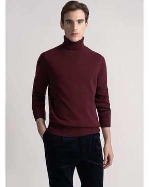 Gutteridge Rollkragenpullover Aus Merinowolle - Rot