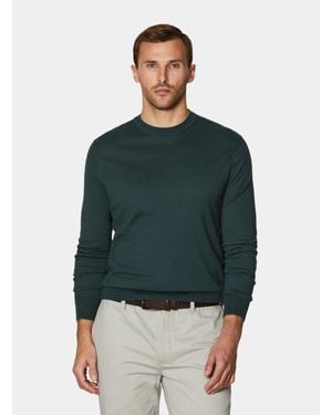 Gutteridge Rundhals-Pullover Aus Baumwolle, Seide Und Kaschmir - Grün