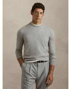 Gutteridge Punto De Cuello Redondo De Lana Y Cachemira - Gris