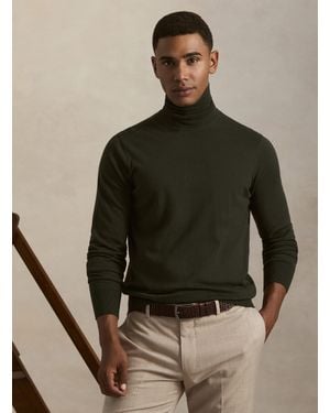 Gutteridge Jersey De Cuello Alto En Algodón Y Cachemira - Marrón