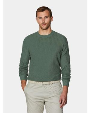 Gutteridge Rundhals-Rippstrickpullover Aus Reinem Leinen - Grün