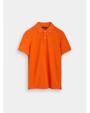 Gutteridge Polo Clásico De Piqué, Talla - Naranja