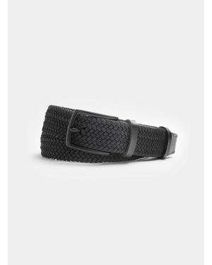 Gutteridge Unifarbener Elastischer Gürtel - Schwarz