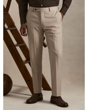 Gutteridge Pantalones De Traje De Franela - Neutro