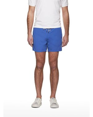 Gutteridge Traje De Baño Básico De Color Liso Con Bordados - Azul