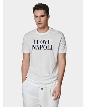 Gutteridge T-Shirt En Coton Supima Avec Imprimé Love Napoli - Blanc