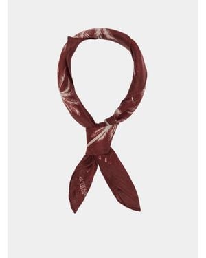 Gutteridge Leinentuch Mit Palmenprint - Rot