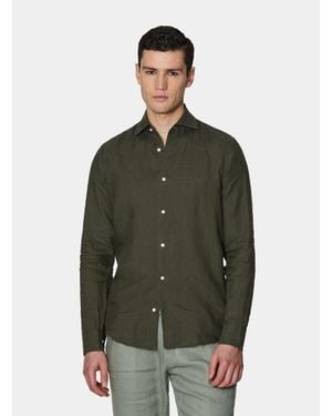 Gutteridge Camisa De Lino Puro - Verde