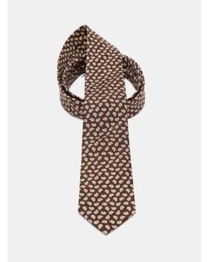 Gutteridge Seidenkrawatte Mit Paisley-Muster - Weiß