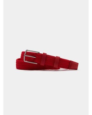 Gutteridge Geflochtener Elastischer Gürtel - Rot
