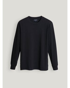 Gutteridge Langärmeliges T-Shirt Aus Stretch-Baumwolle - Blau