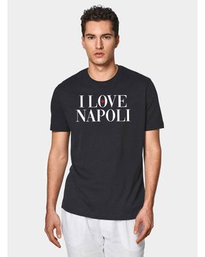 Gutteridge T-Shirt En Coton Supima Avec Imprimé Love Napoli - Noir