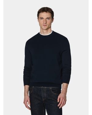 Gutteridge Rundhals-Pullover Aus Baumwolle, Seide Und Kaschmir - Blau