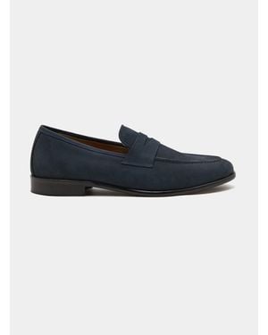 Gutteridge Nubuk Mokassins - Blau