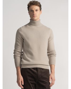 Gutteridge Rollkragenpullover Aus Merinowolle - Natur