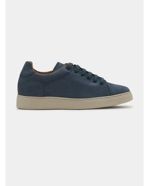 Gutteridge Turnschuhe Aus Nubukleder Mit Ultraleichter Sohle - Blau