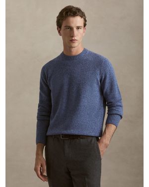 Gutteridge Punto De Cuello Redondo De Pura Lana De Shetland - Azul