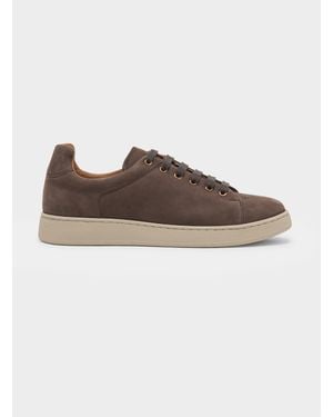 Gutteridge Nubuk-Turnschuhe - Braun