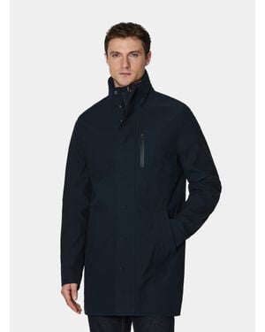 Gutteridge Lange Jacke Gt01 Aus Funktionsstoff - Blau