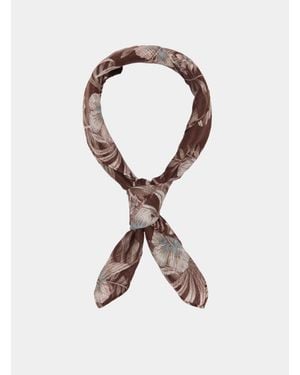 Gutteridge Leinen-Halstuch Mit Blumenmuster - Mehrfarbig