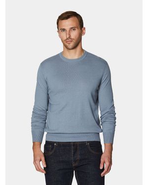 Gutteridge Rundhals-Pullover Aus Baumwolle, Seide Und Kaschmir - Blau